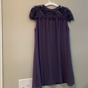 she and sky purple dress with lace